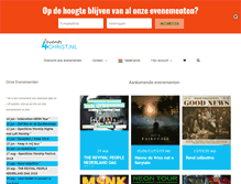 Tablet Screenshot of events4christ.nl